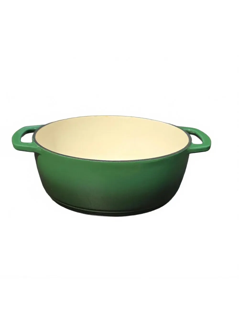 2.5 QT Enameled Cast Iron Dutch Oven with Lid Nonstick Cookware for Baking Green